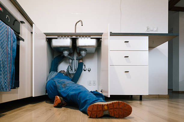 Professional Drain Cleaning technician working in Milton, IN